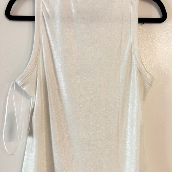 White Ribbed Tank Top - Picture 4 of 5